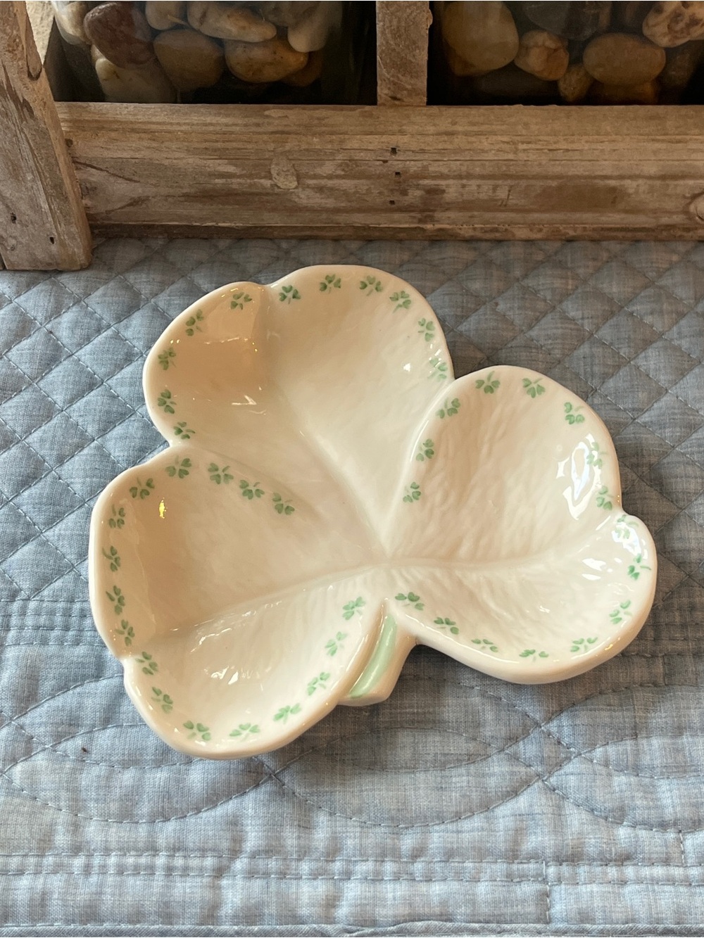 Three-lobed Shamrock Shape Trinket Dish